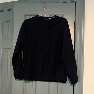 Izod Ladies’ Navy V-Neck Golf Windbreaker